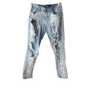 Blue Faith Women 11/12 (30x28) Destroyed Hole Jean